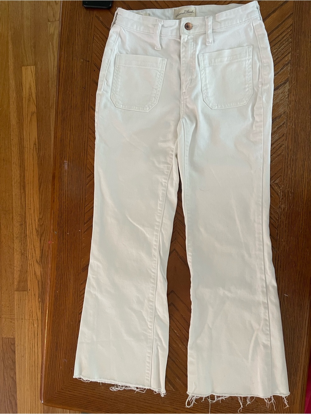 Universal Thread White High Rise Flare Jeans - Picture 2 of 4
